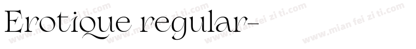 Erotique regular字体转换